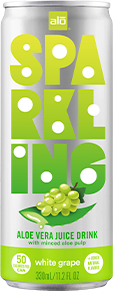 ALO Sparkling - Aloe vera and white grape juice